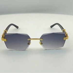 Brand new luxury rimless sunglasses(grey).